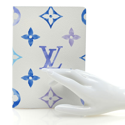 Louis Vuitton Monogram Watercolor Clemence Notebook Blue 2 of 6