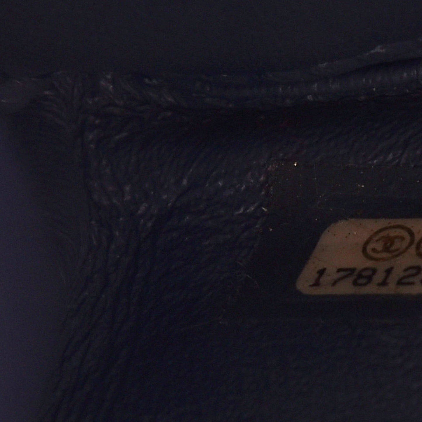 Calfskin Stitched Thin City Flap Dark Blue