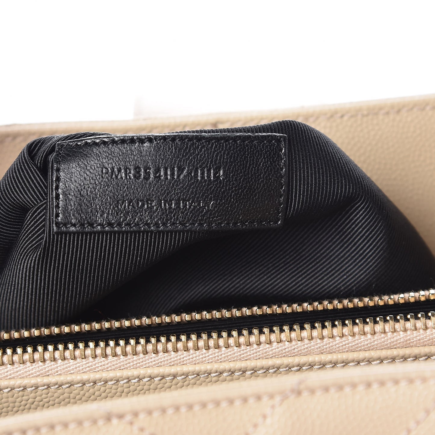Grain De Poudre Matelasse Chevron Monogram Shopping Bag Nude Powder