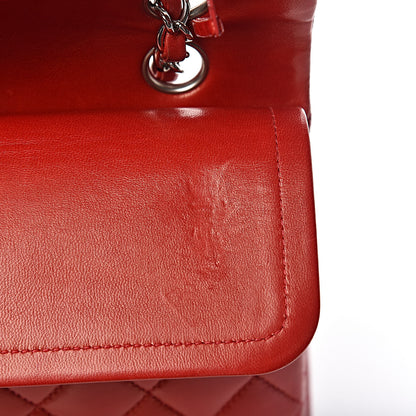 Chanel Lambskin Quilted Medium Double Flap Red 18 of 19