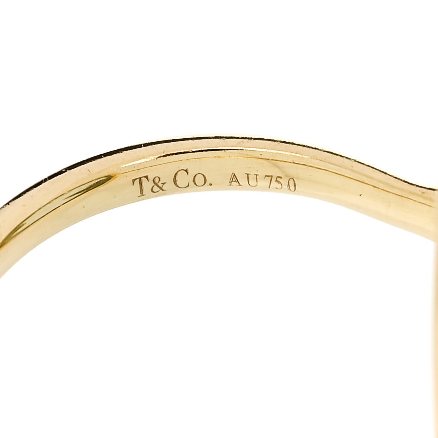 Tiffany 18K Yellow Gold Blue Topaz Paloma Picasso Olive Leaf Ring 49 5 5 of 8