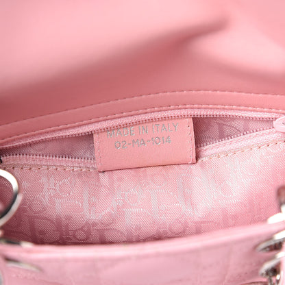 Christian Dior Lambskin Cannage Mini Lady Dior Rose Clair 8 of 13
