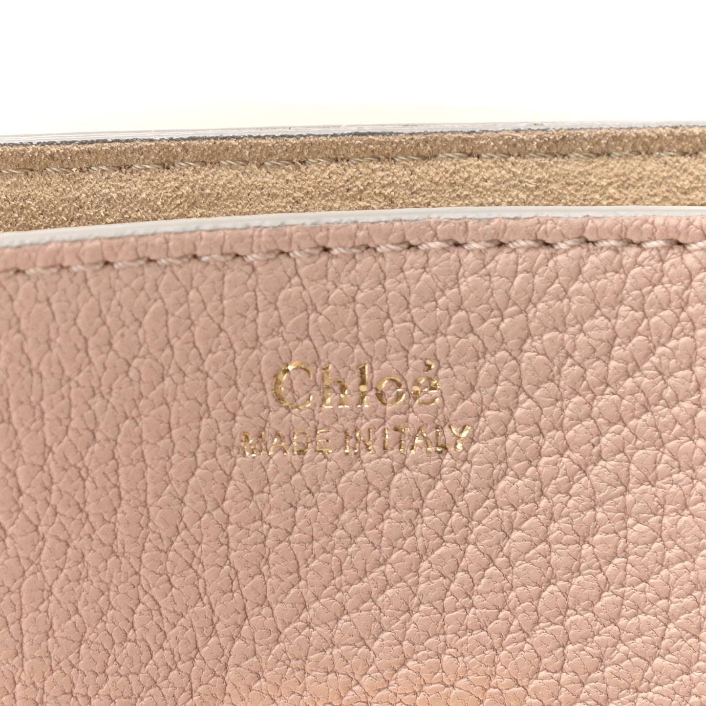 Grained Lambskin Mini Drew Shoulder Bag Cement Pink