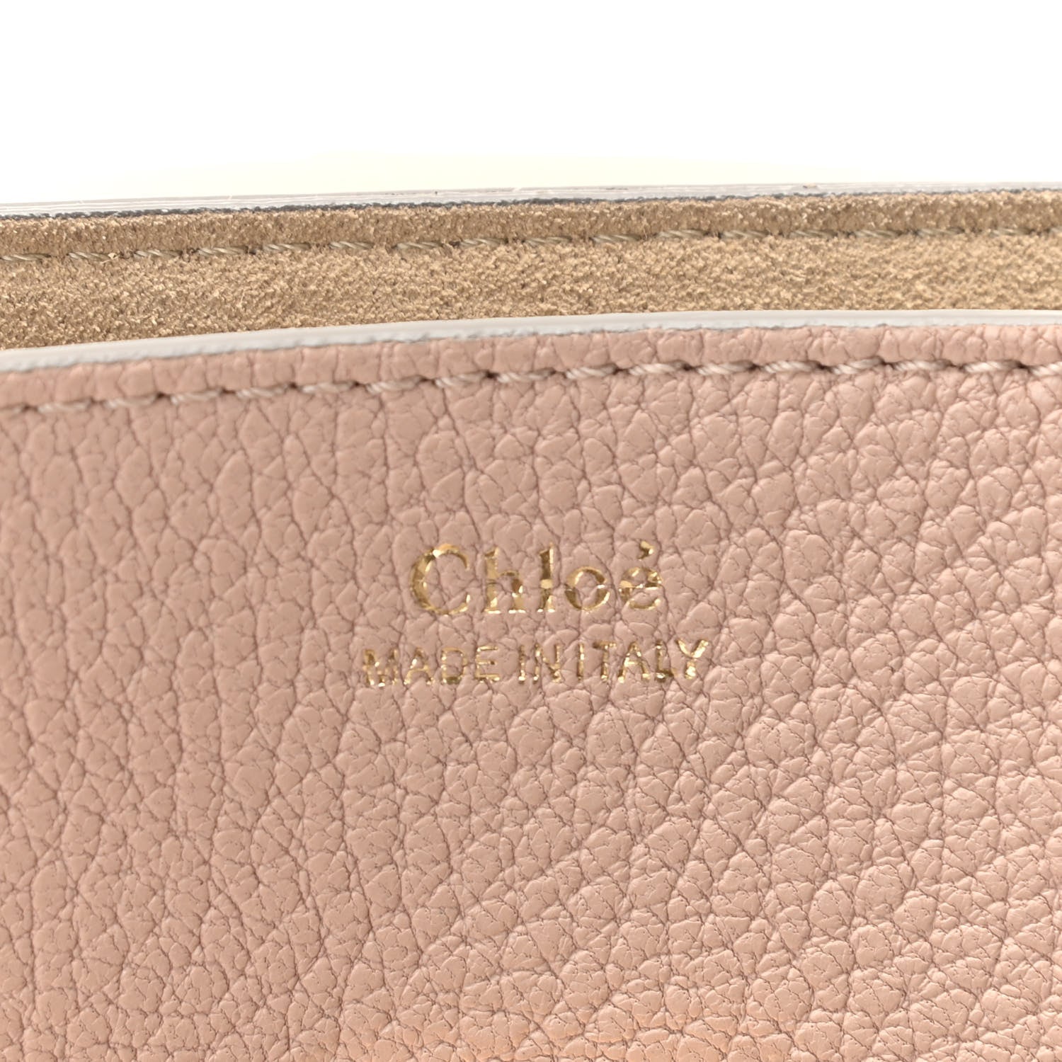 Chloe Grained Lambskin Mini Drew Shoulder Bag Cement Pink 6 of 11
