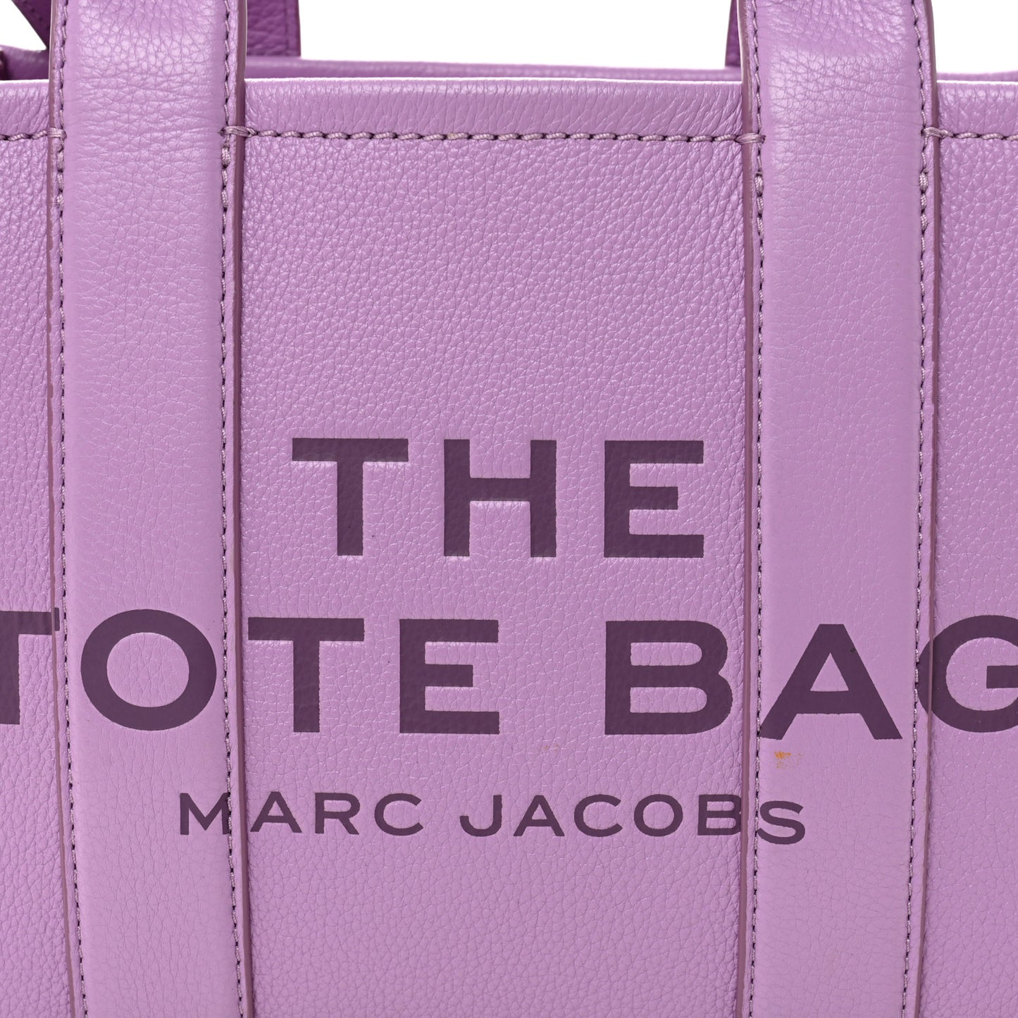 Grained Calfskin Small The Tote Bag Regal Orchid