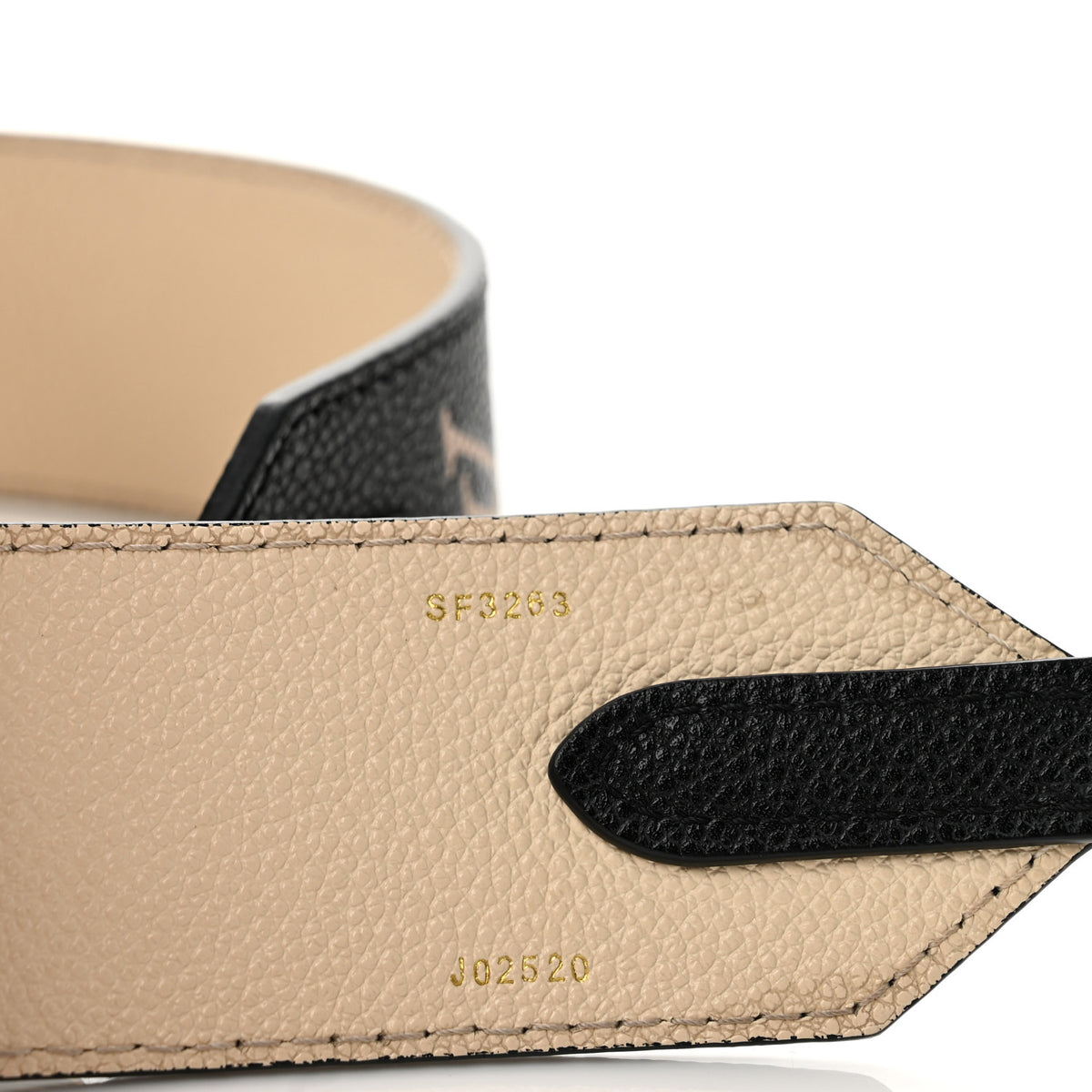 Louis Vuitton Empreinte Monogram Bandouliere Shoulder Strap Black Beige 5 of 7