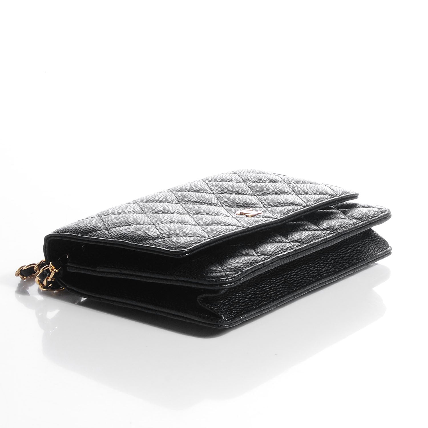 Chanel Caviar Quilted Wallet On Chain WOC Black 4 of 9