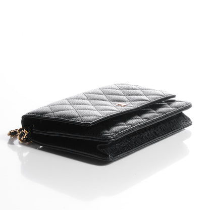 Chanel Caviar Quilted Wallet On Chain WOC Black 4 of 9