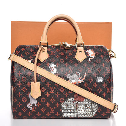Louis Vuitton Catogram Speedy Bandouliere 30 Marron 11 of 11