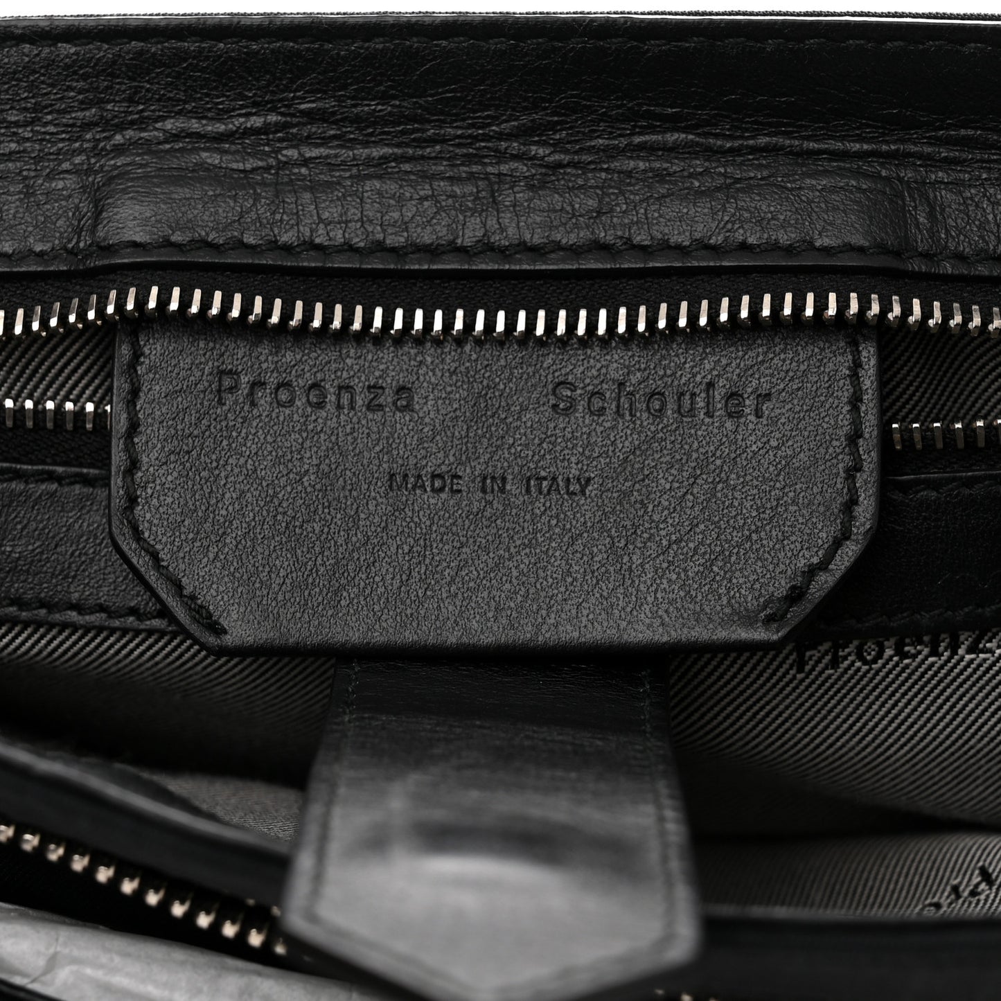 Nylon Calfskin Medium PS1 Satchel Black