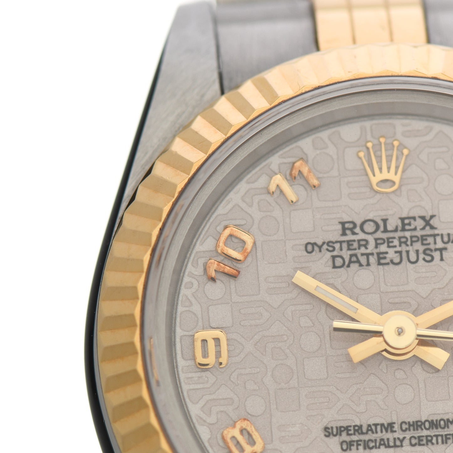 Stainless Steel 18K Yellow Gold 26mm Oyster Perpetual Datejust Watch White Jubilee 69173