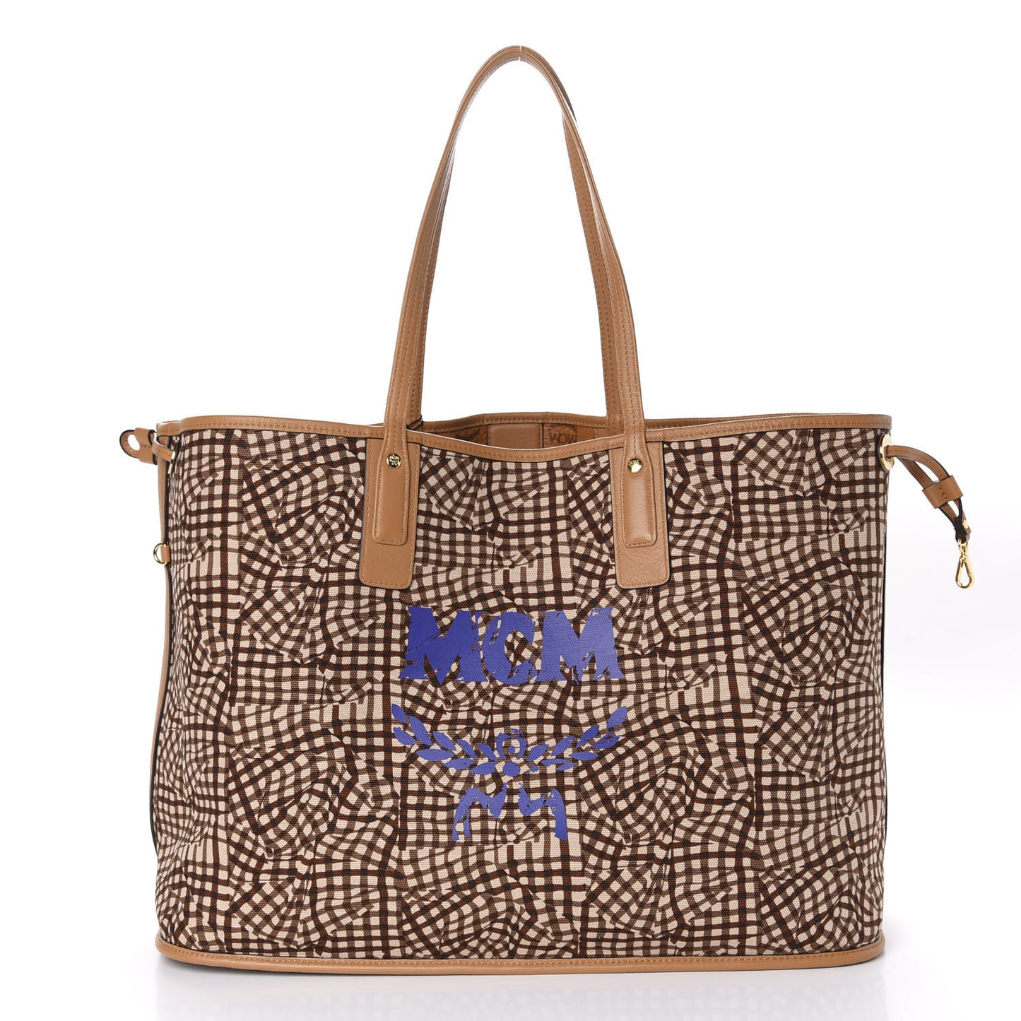 Visetos Large Liz Reversible Shopper Tote Cognac