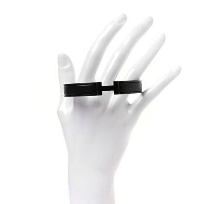 Hermes Matte Enamel Narrow Clic Clac HH Bracelet T5 So Black 2 of 5