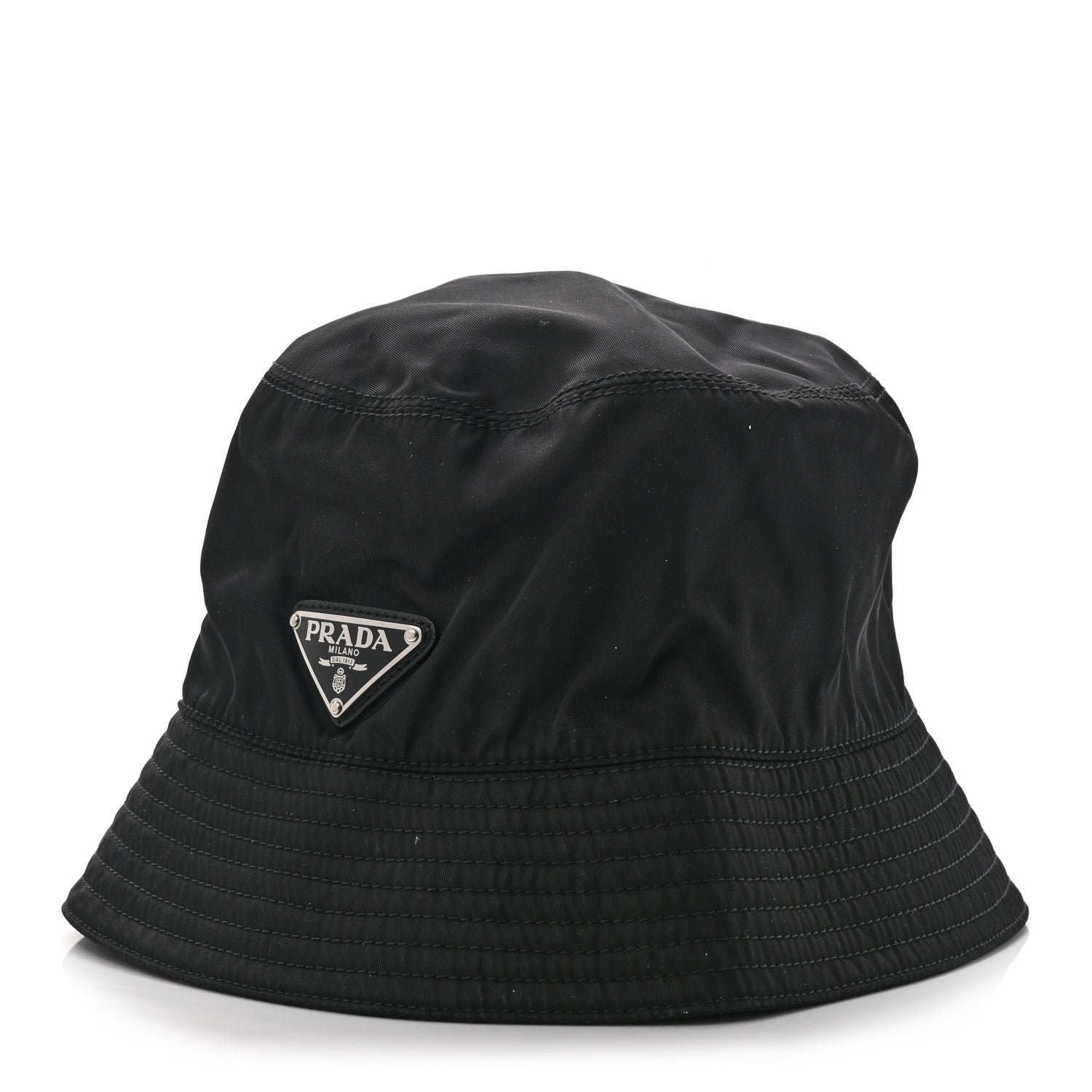 Prada Nylon Bucket Hat S Black 1 of 10