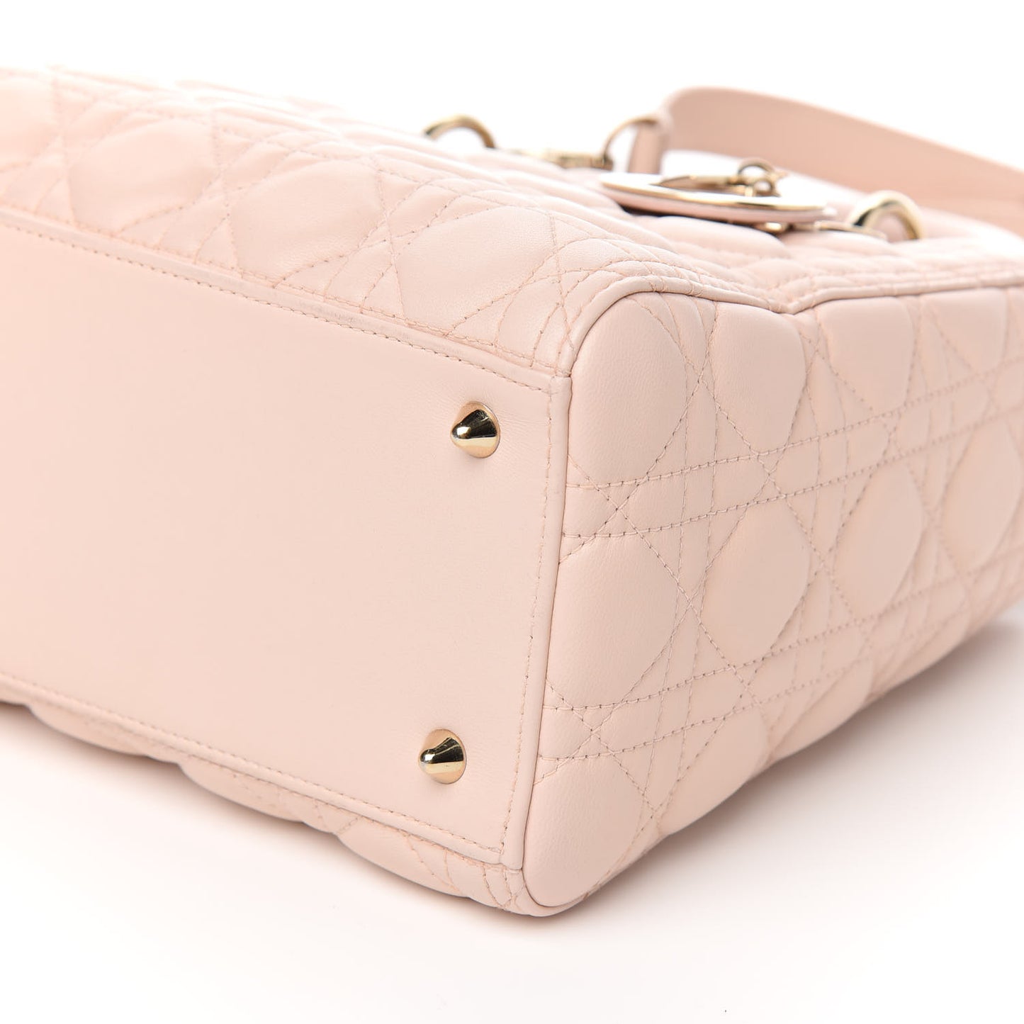 Lambskin Cannage Medium Lady Dior Light Pink