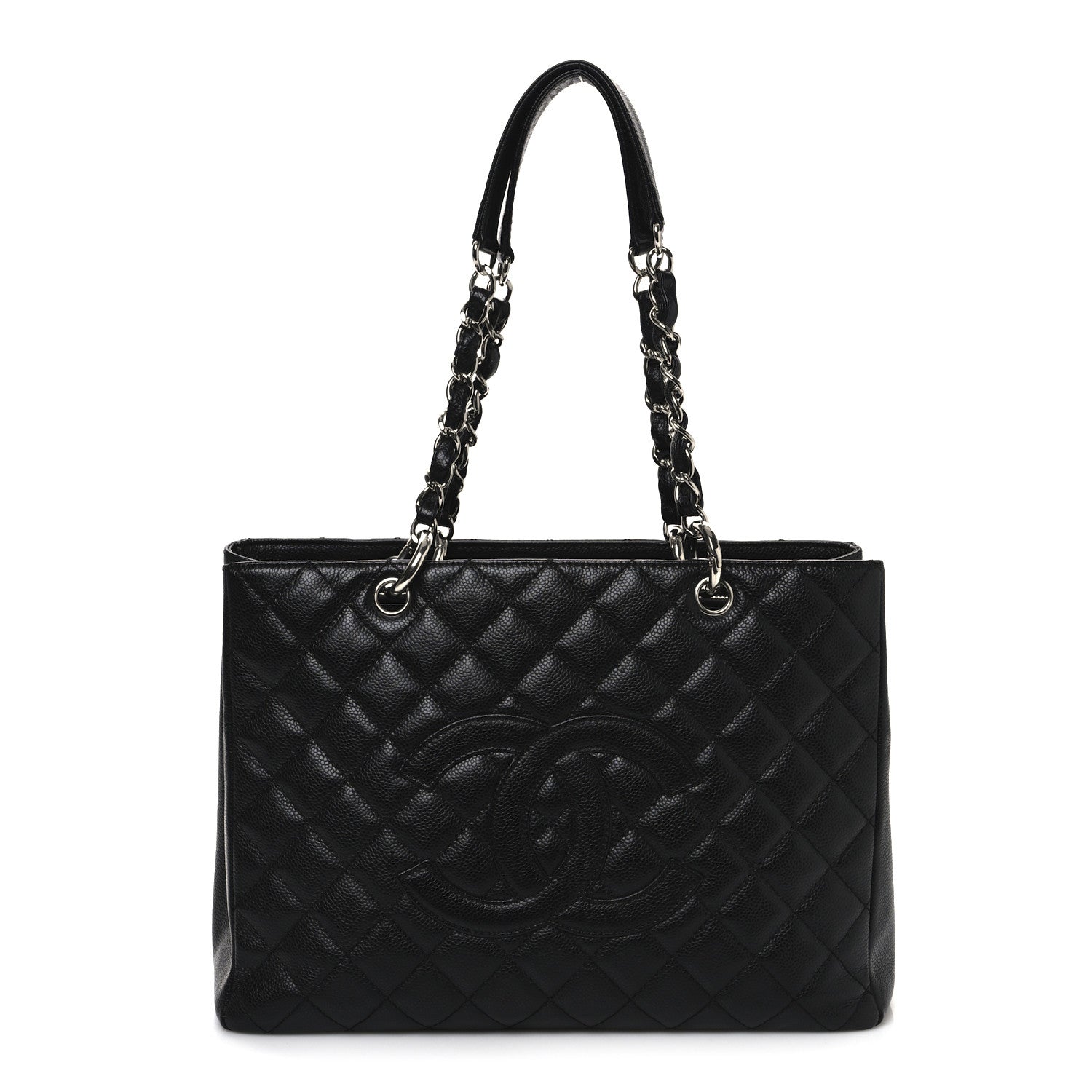 Chanel Caviar Quilted Grand Shopping Tote GST Black 1 of 12
