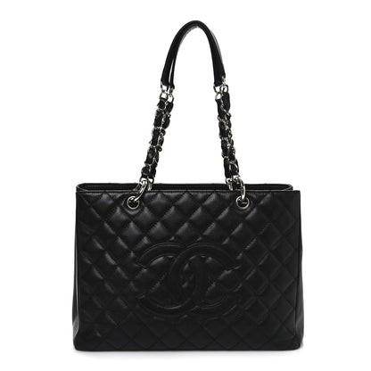 Chanel Caviar Quilted Grand Shopping Tote GST Black 1 of 12