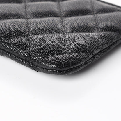 Chanel Caviar Quilted Small Cosmetic Case Black 6 of 10