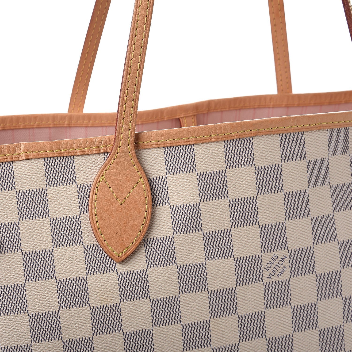 Louis Vuitton Damier Azur Neo Neverfull MM Rose Ballerine 18 of 20