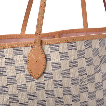 Louis Vuitton Damier Azur Neo Neverfull MM Rose Ballerine 18 of 20