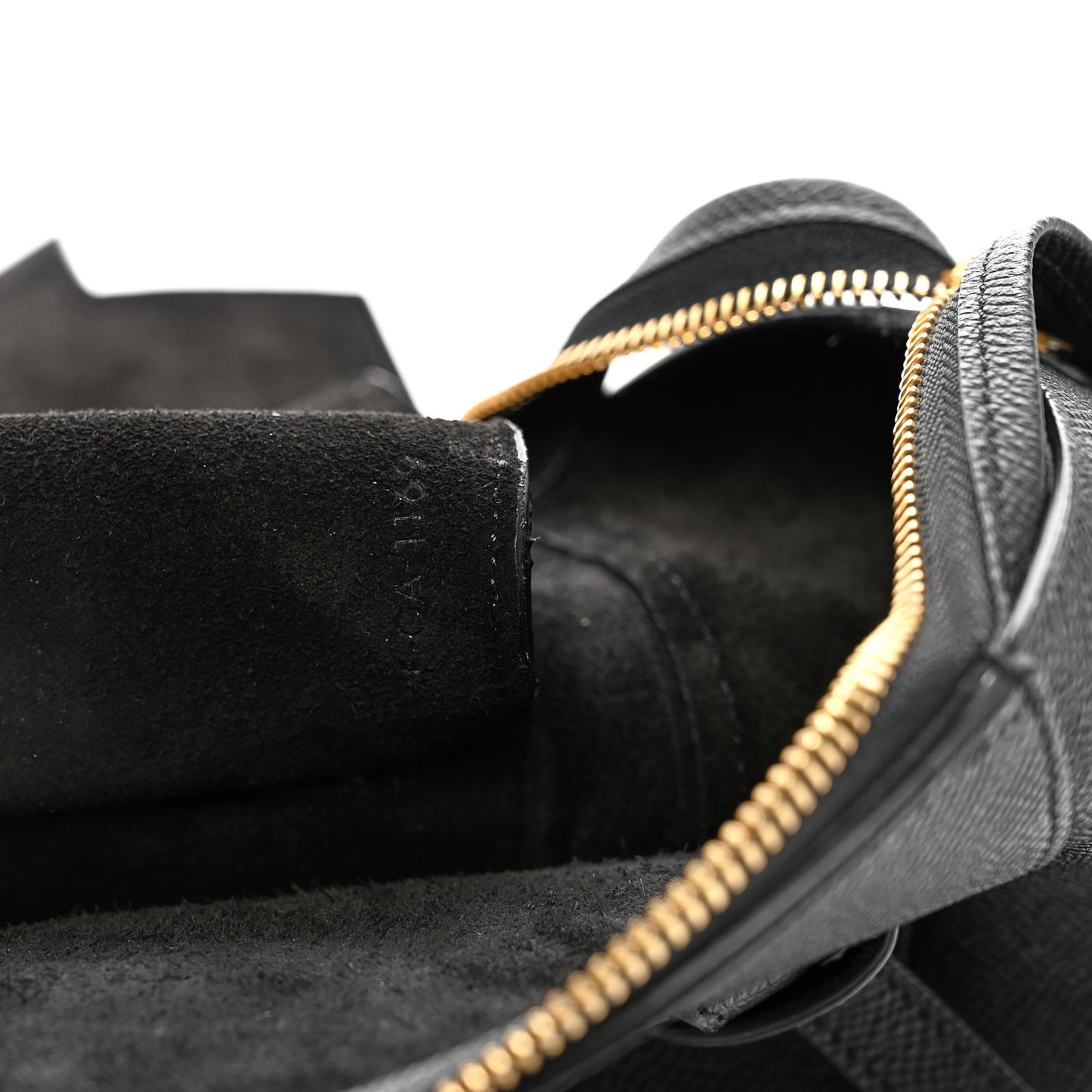 Grained Calfskin Mini Belt Bag Black