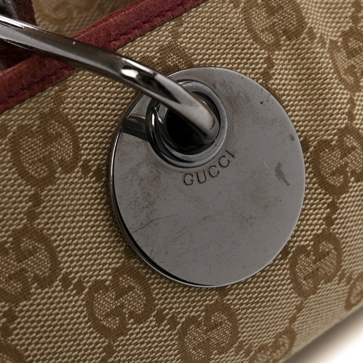 Gucci Monogram Large Eclipse Tote Red 18 of 18