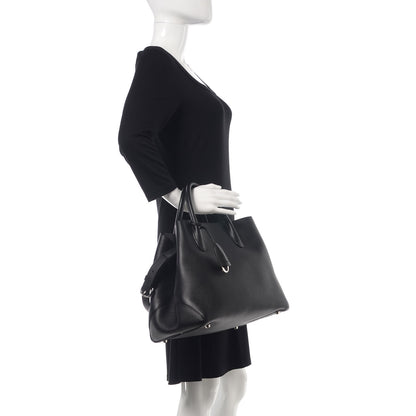 Christian Dior Supple Grained Calfskin Large Open Bar Tote Black 2 of 10
