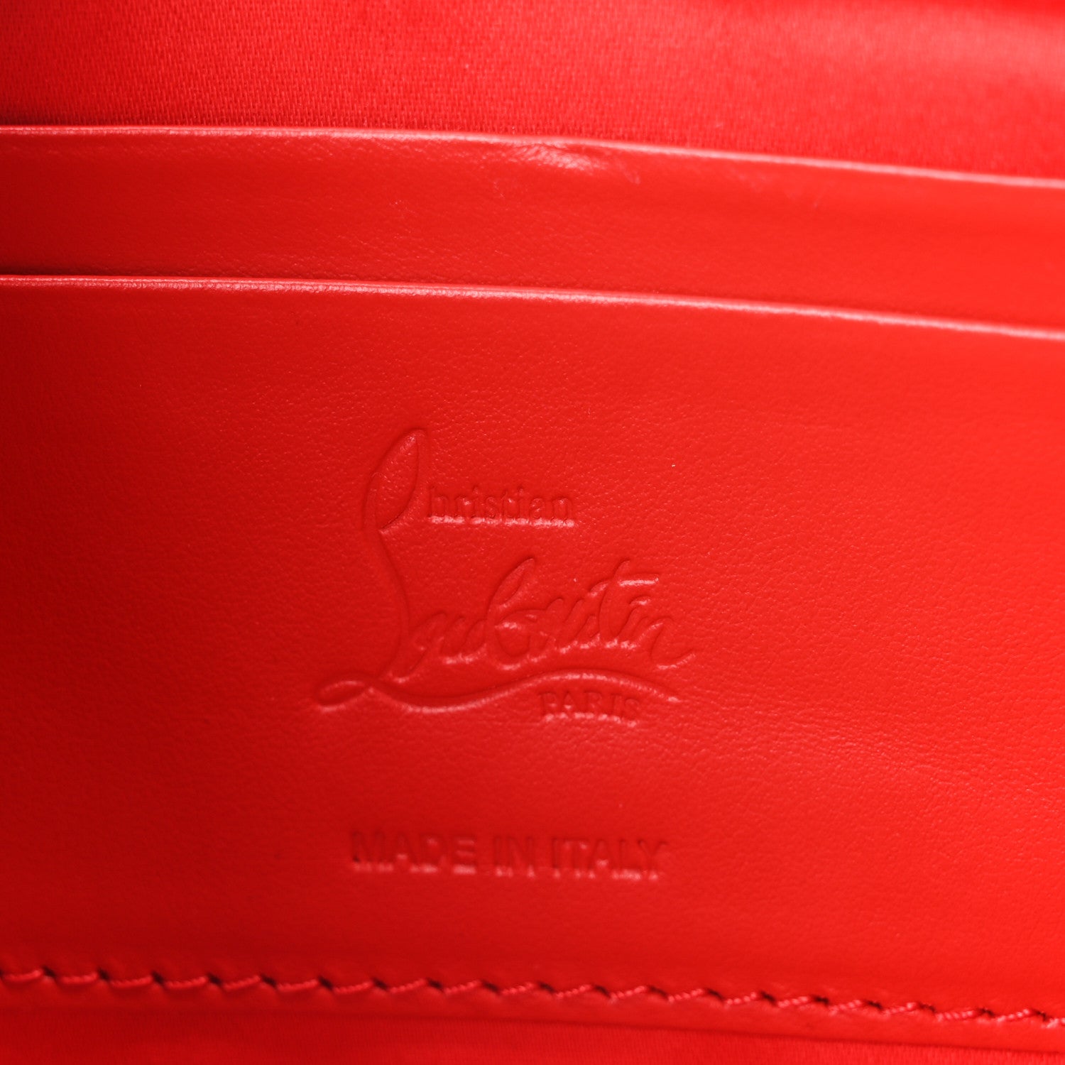 Christian Louboutin Calfskin Loubila Chain Clutch Black 6 of 9