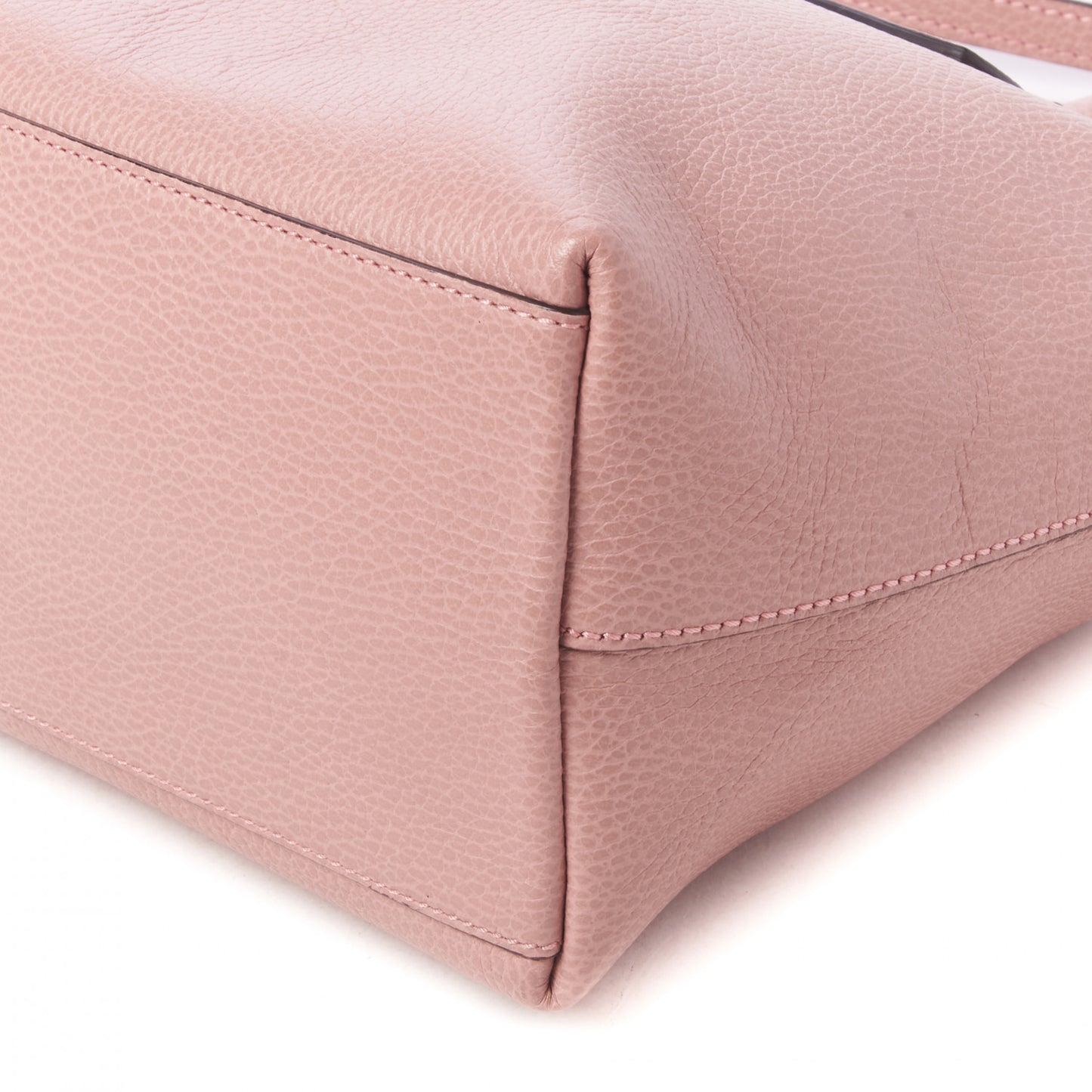 Dollar Calfskin GG Charm Satchel Soft Pink