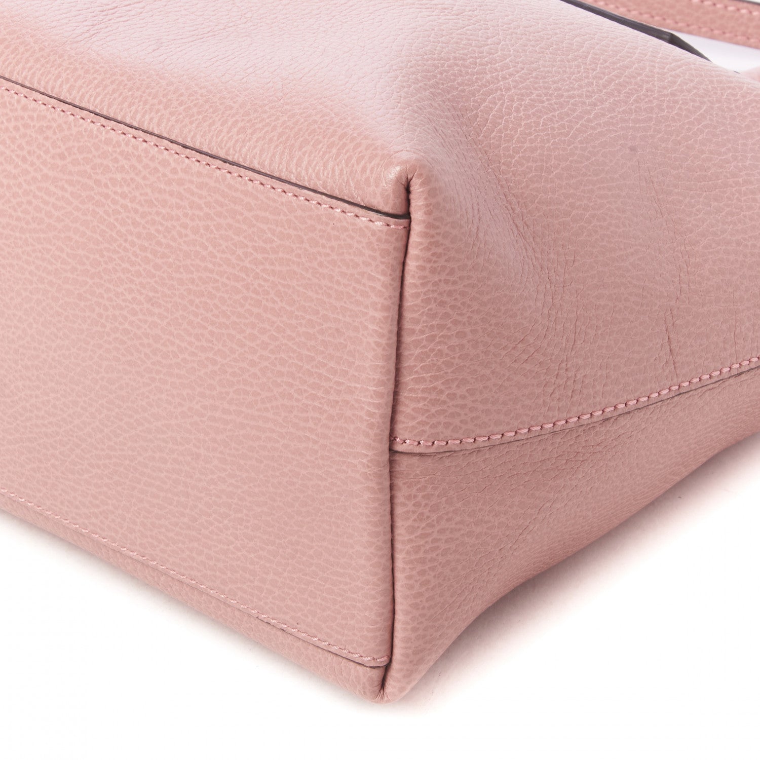 Gucci Dollar Calfskin GG Charm Satchel Soft Pink 5 of 9