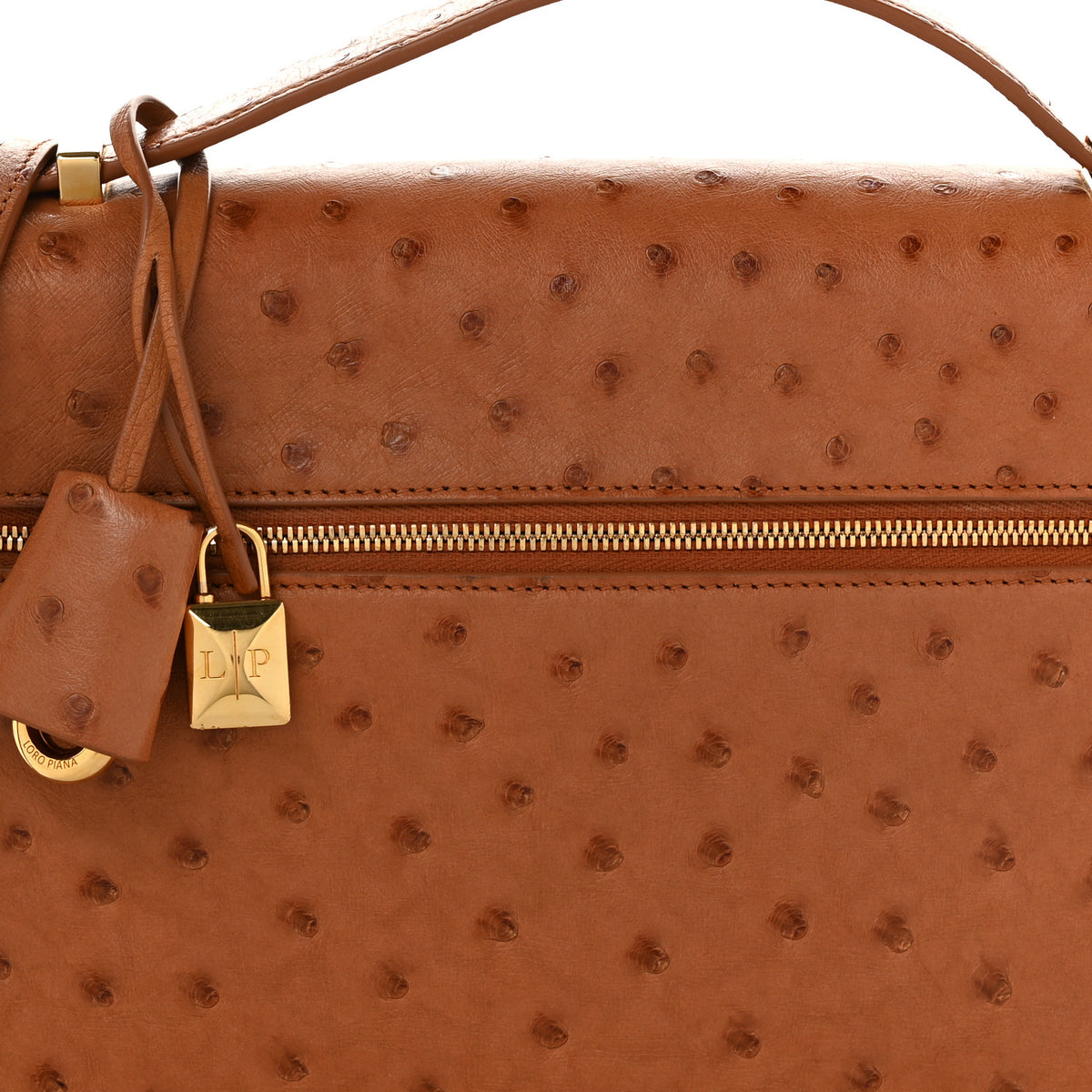 Ostrich Extra Pocket L27 Cognac