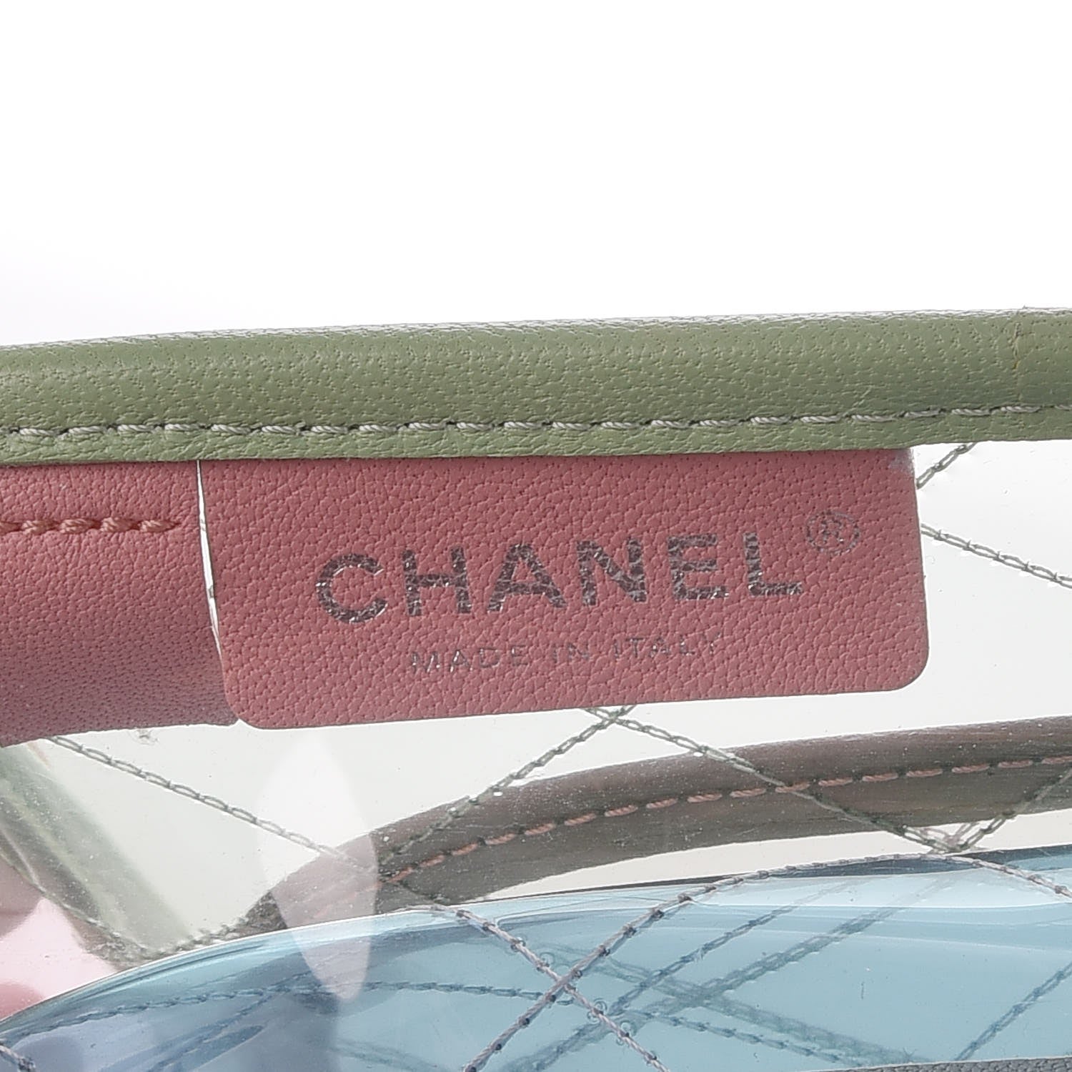 Chanel Lambskin PVC Quilted Medium Coco Splash Flap Blue Green 6 of 9