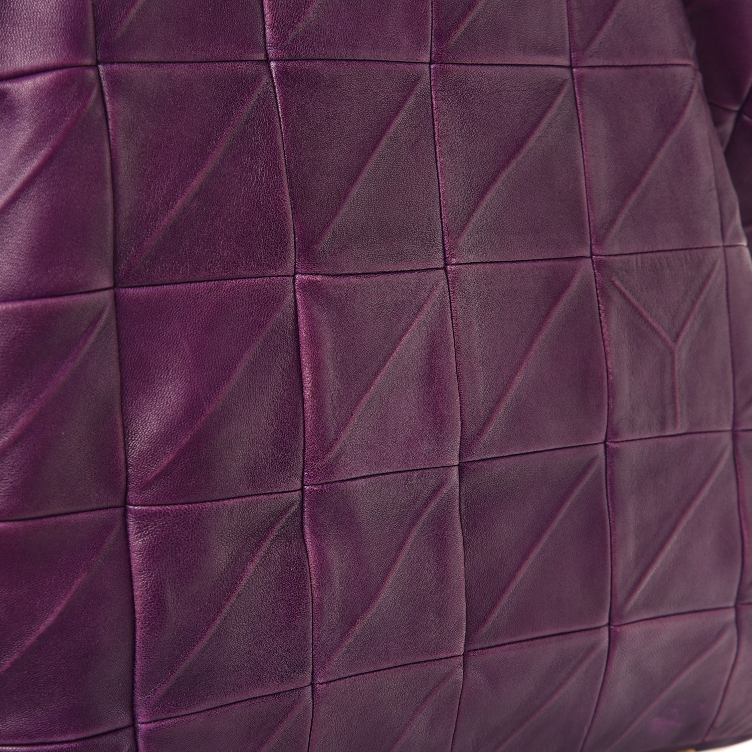 Saint Laurent Lambskin Sac New Rive Gauche Tote Purple 10 of 11