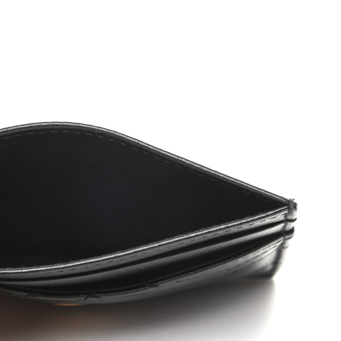 Calfskin Matelasse GG Marmont Card Holder Black