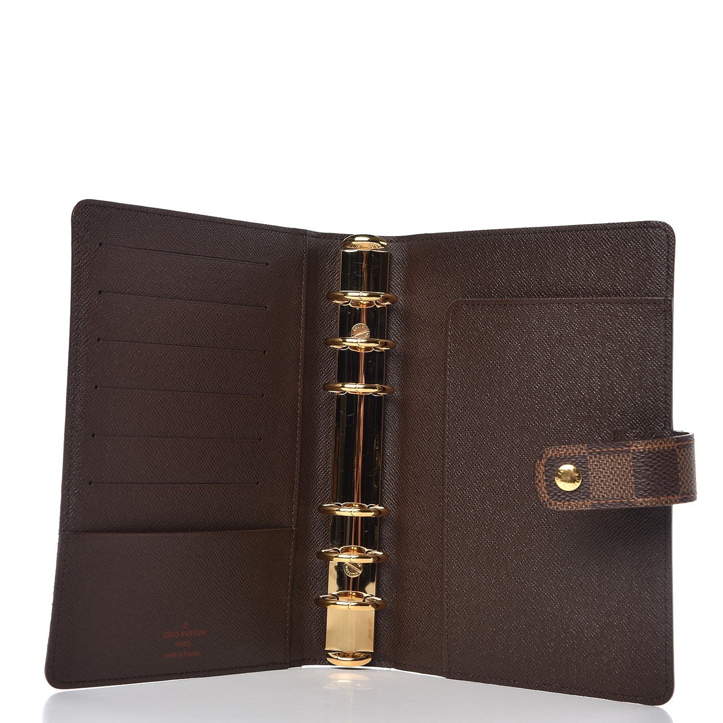 Damier Ebene Medium Ring Agenda Cover