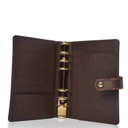 Louis Vuitton Damier Ebene Medium Ring Agenda Cover 5 of 9