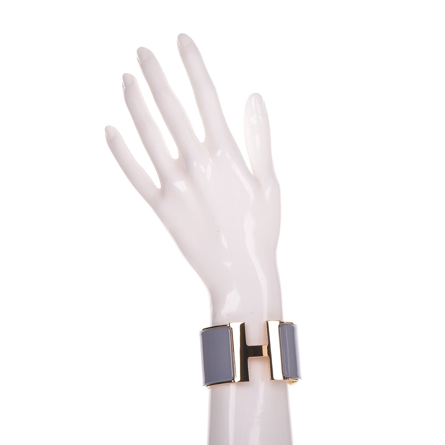 Hermes Enamel Extra Wide Clic Clac H Bracelet PM Parme 306114