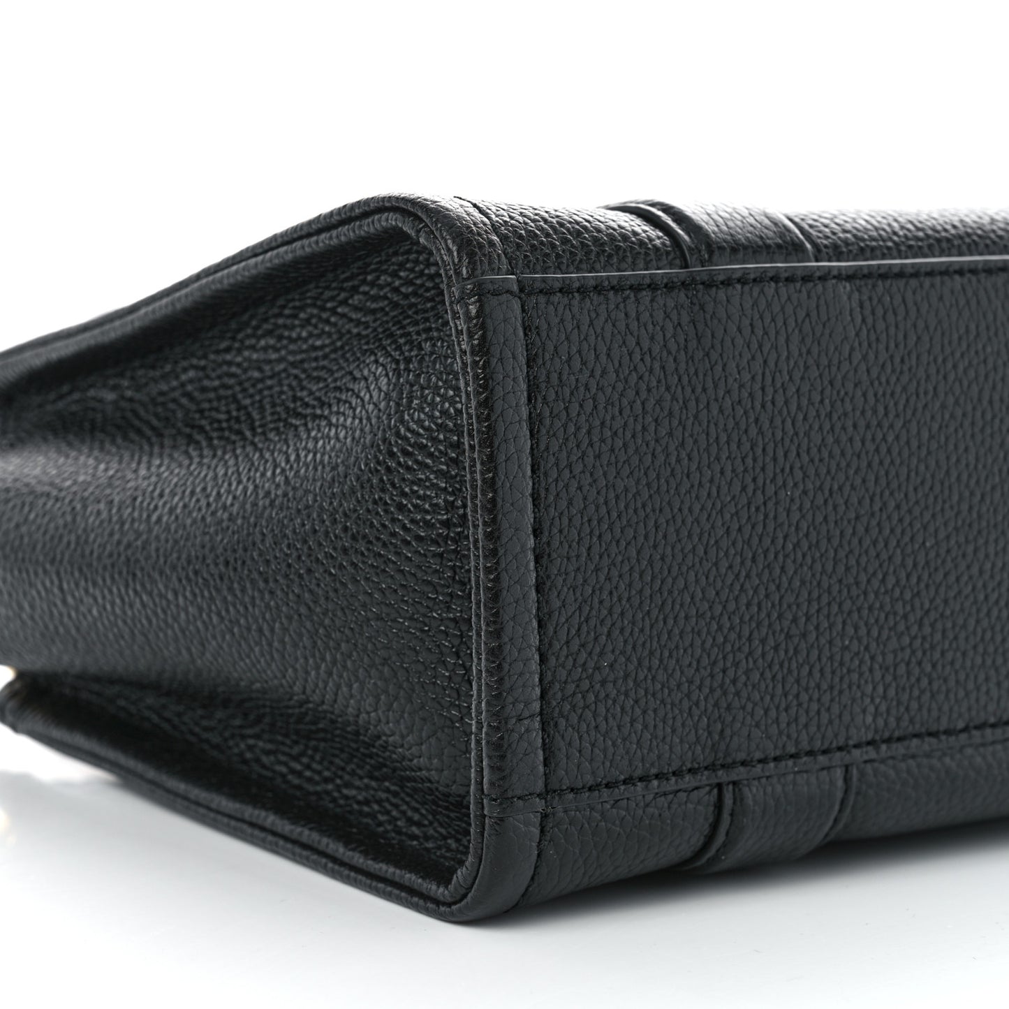 Grained Calfskin Small The Tote Bag Black