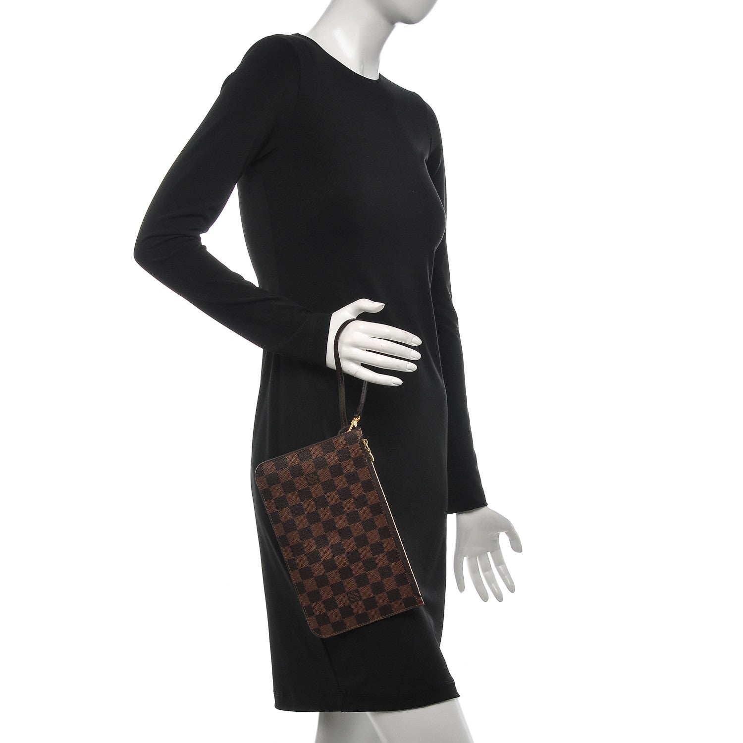 Louis Vuitton Damier Ebene Neverfull MM GM Pochette 2 of 7