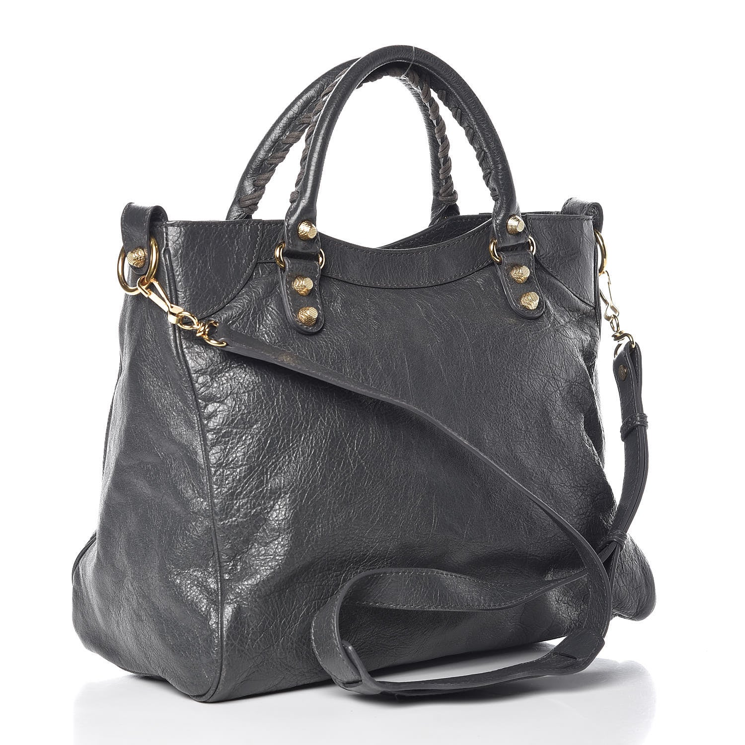 Balenciaga Agneau Giant 12 Gold Hardware Velo Gris Fossile Anthracite 3 of 12