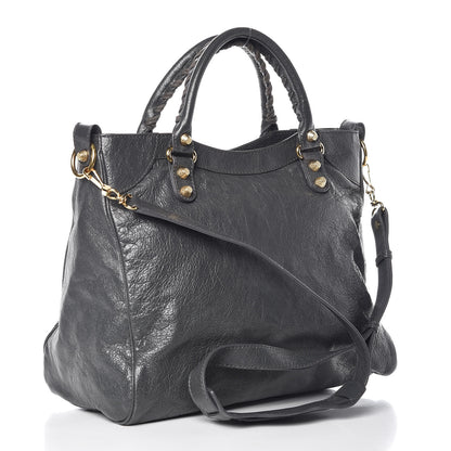 Balenciaga Agneau Giant 12 Gold Hardware Velo Gris Fossile Anthracite 3 of 12