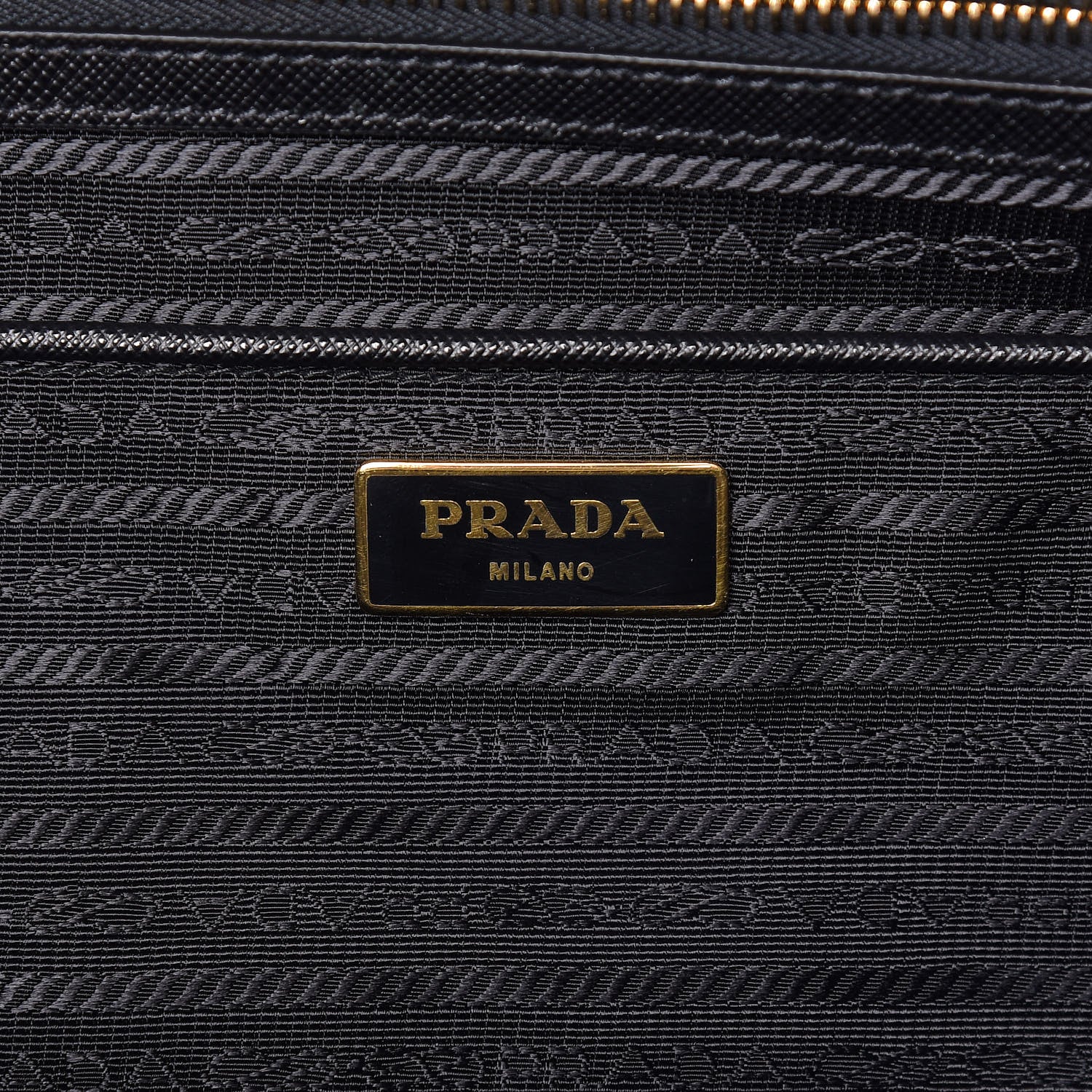 Prada Saffiano Lux Bauletto Nero Black 7 of 11
