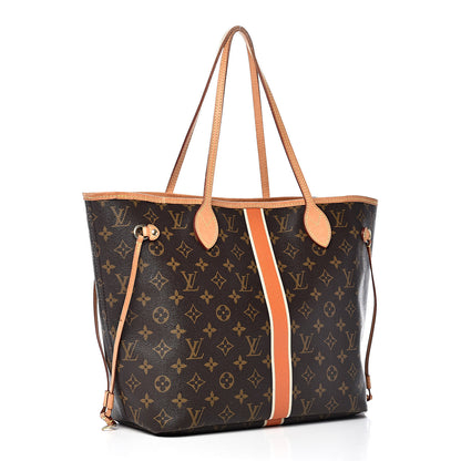 Louis Vuitton Monogram My LV Heritage Neverfull MM Orange and White 4 of 13