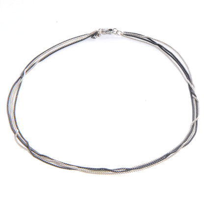 David Yurman Sterling Silver Multi-Chain Necklace 3 of 5