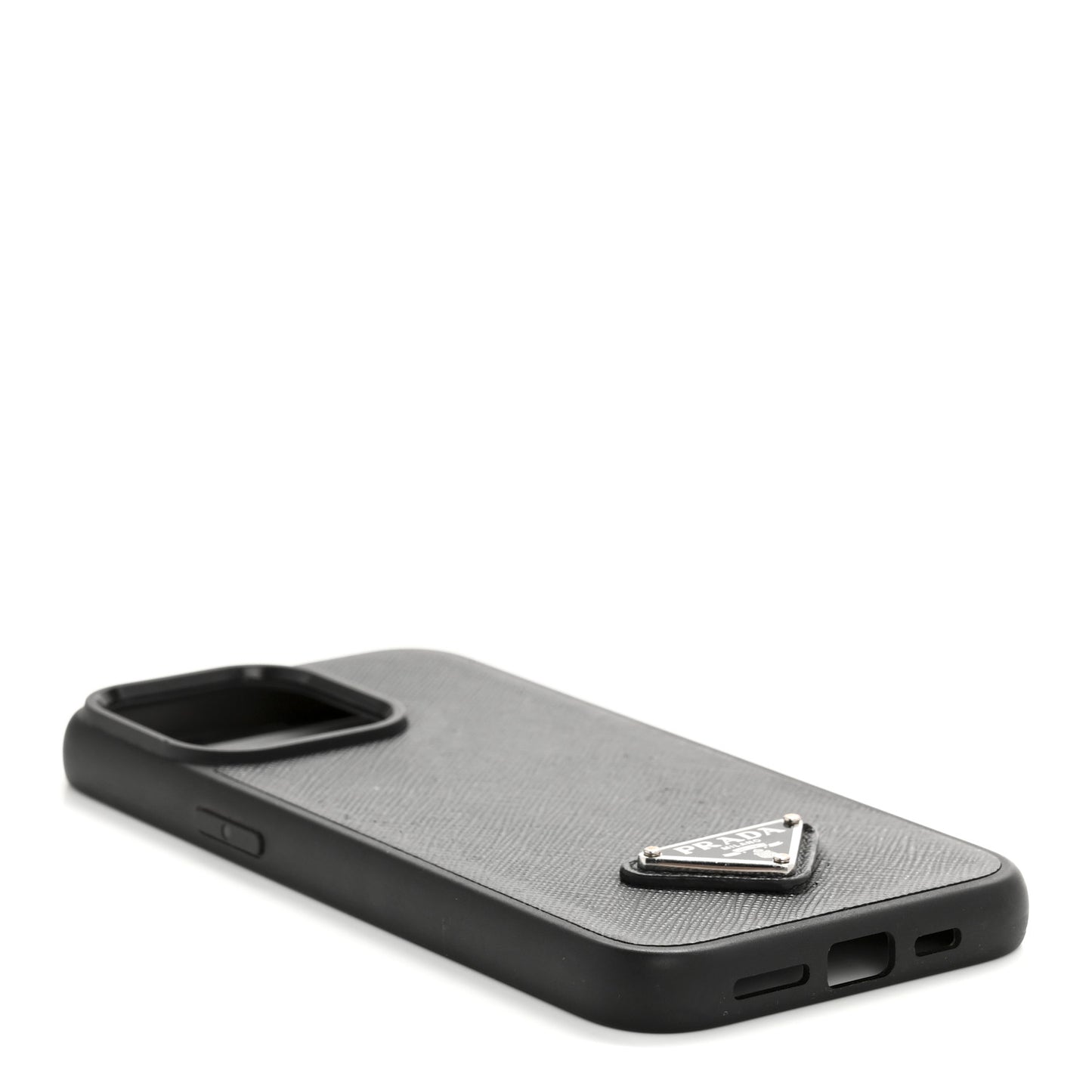 Saffiano Metal iPhone 13 Pro Max Case Black