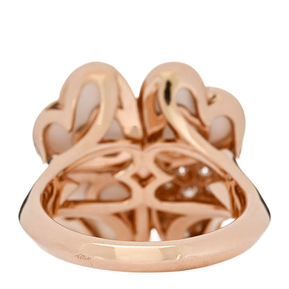 Van Cleef & Arpels 18K Rose Gold Mother of Pearl Diamond Medium Cosmos Ring 55 7.25 4 of 6