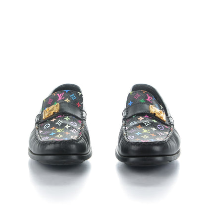 Louis Vuitton Monogram Multicolor Lock Oxford Loafers 41 Black 2 of 7