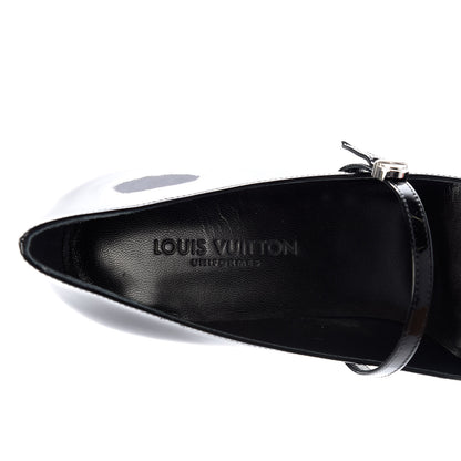 Louis Vuitton Patent Uniformes Silhouette Pumps 37.5 Black 8 of 10