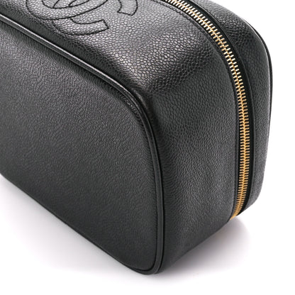 Chanel Caviar Vanity Cosmetic Case Black 10 of 10