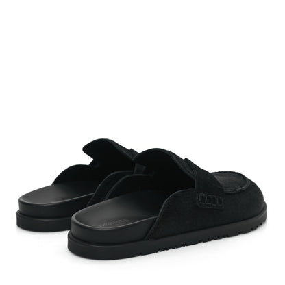 Hermes Calfskin Hair Go Mules 38 Black 4 of 8